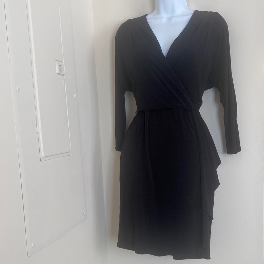 Chic Black Wrap Dress